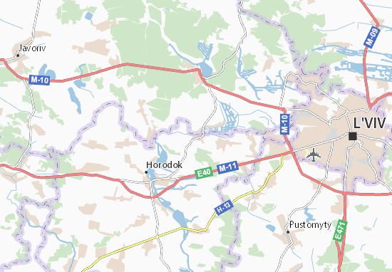 Karte Stadtplan Povitno