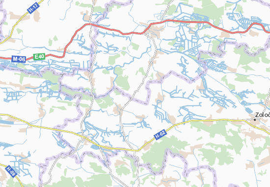 Karte Stadtplan Baluchyn
