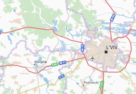 Karte Stadtplan Vorotsiv