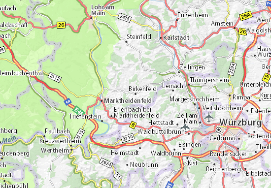 Karte Stadtplan Birkenfeld