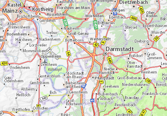 Karte Stadtplan Griesheim