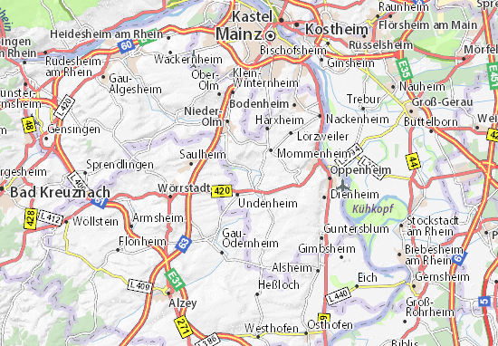 Kaart Plattegrond Hahnheim