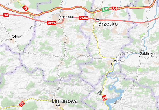 Karte Stadtplan Lipnica Murowana