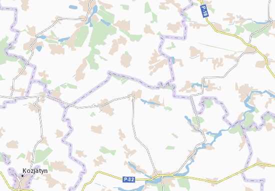 Karte Stadtplan Vchoraishe