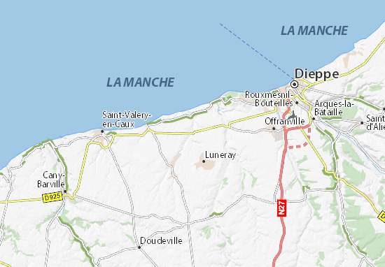 Mapa Le Bourg-Dun