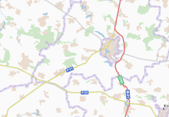 Mapa Velyka P&#x27;yatyhirka