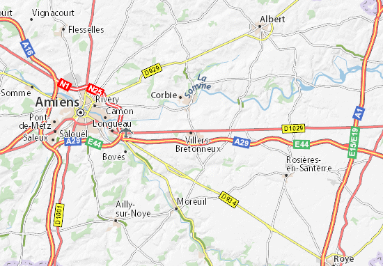 Villers-Bretonneux Map