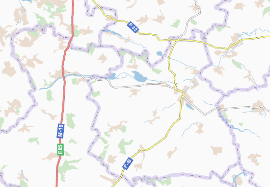 Karte Stadtplan Velyki Kuskivtsi