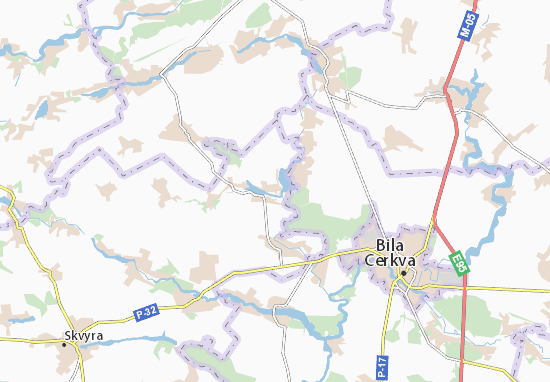 Karte Stadtplan Velykopolovets&#x27;ke