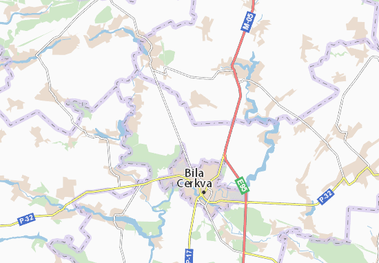 Mapa Vil&#x27;na Tarasivka