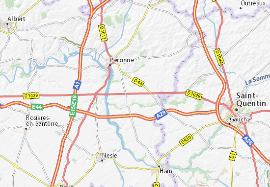 Mapa Mons-en-Chaussée