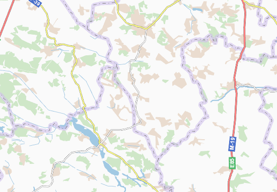 Karte Stadtplan Velyka Horyanka