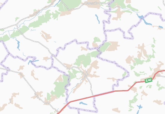 Karte Stadtplan Hladkivka