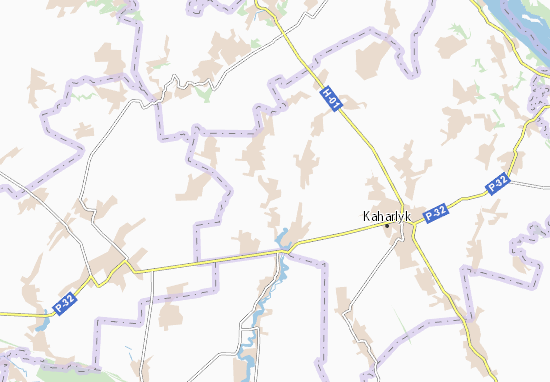 Kaart Plattegrond Bendyuhivka