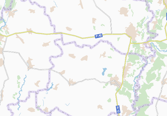 Kaart Plattegrond Petro-Davydivka