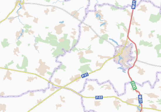 Mapa Ozadivka