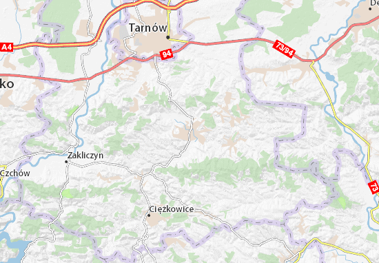Tuchów Map