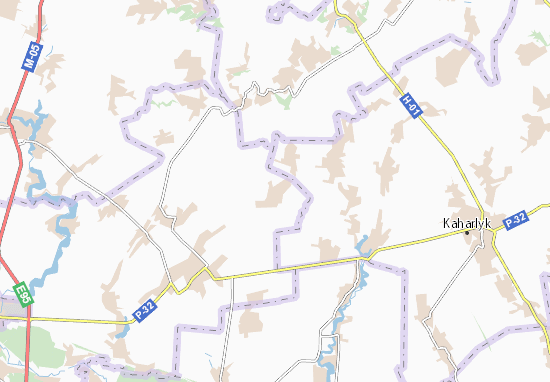 Kaart Plattegrond Rozaliivka