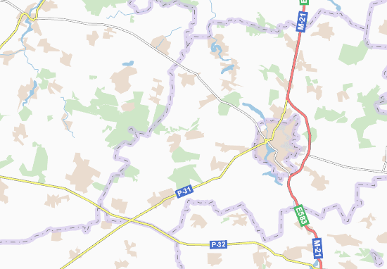 Kaart Plattegrond Hardyshivka