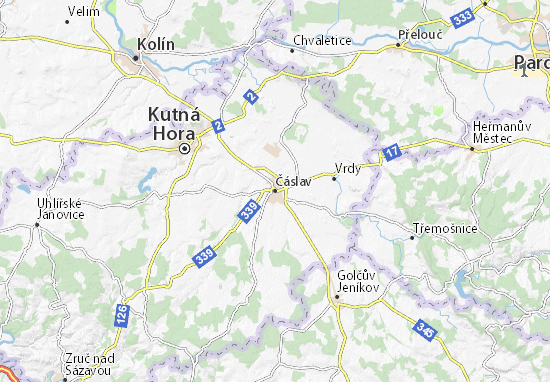 Čáslav Map