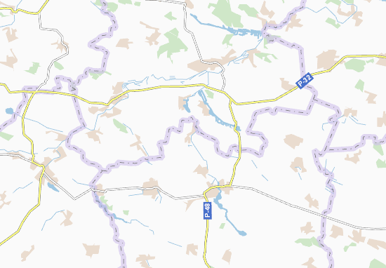 Karte Stadtplan Chovhuziv