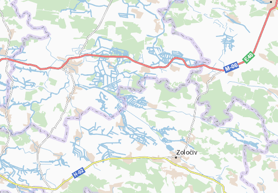 Karte Stadtplan Rozvazh