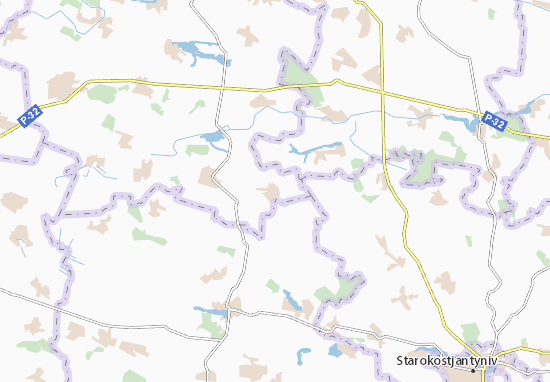 Kaart Plattegrond Velyki Puzyrky