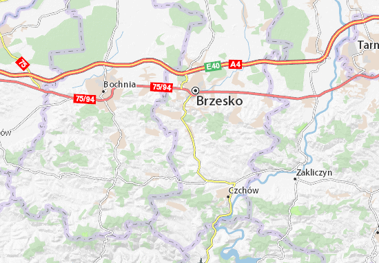 Karte Stadtplan Uszew