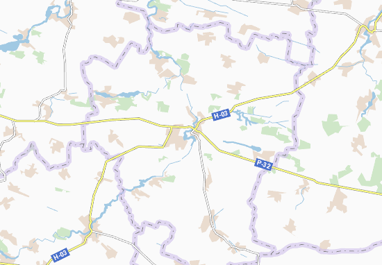 Karte Stadtplan Lyubar