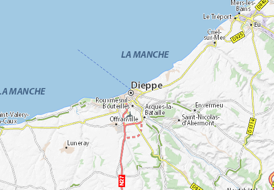Mapa Neuville-lès-Dieppe
