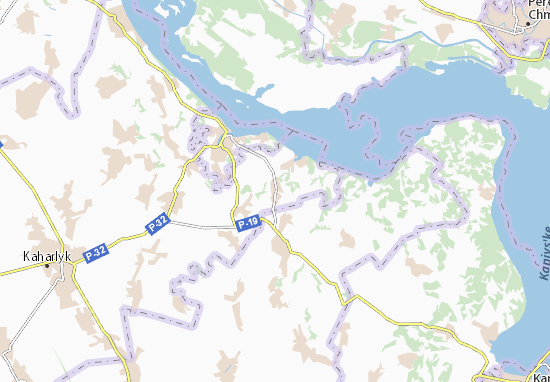 Karte Stadtplan Ulyanyky