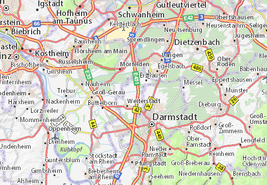 Karte Stadtplan Gräfenhausen