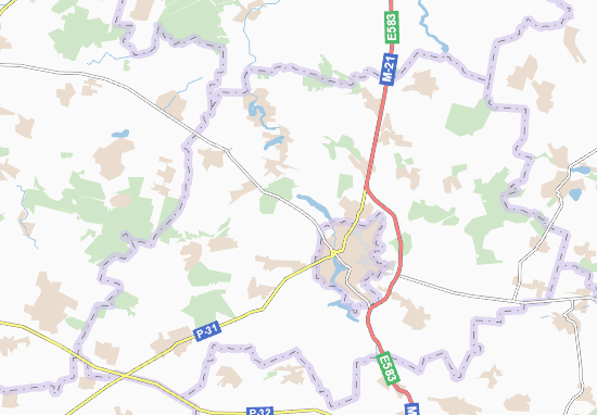 Karte Stadtplan Skrahlivka
