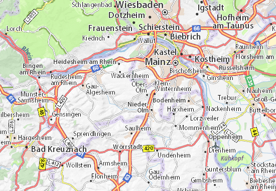 Karte Stadtplan Essenheim