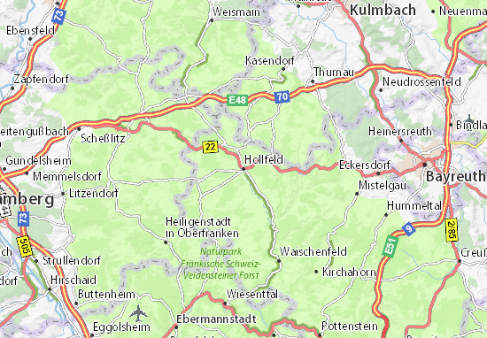 Karte Stadtplan Hollfeld