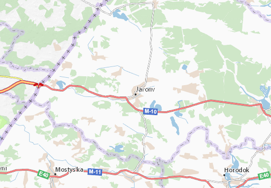 Karte Stadtplan Javoriv