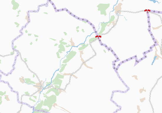 Karte Stadtplan Lyman Druhyi