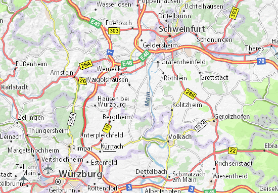 Karte Stadtplan Theilheim