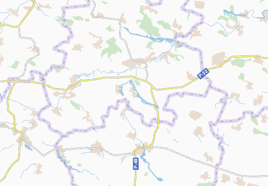 Karte Stadtplan Semeniv