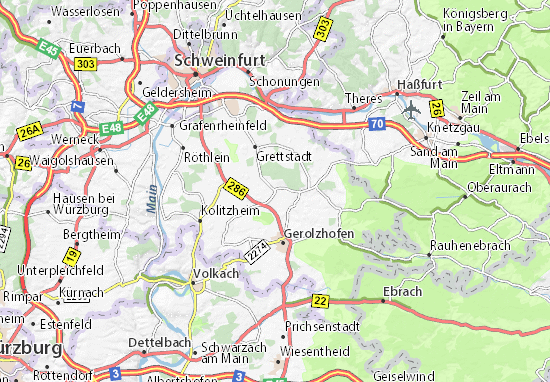 Karte Stadtplan Sulzheim