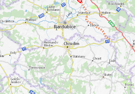 Chrudim Map