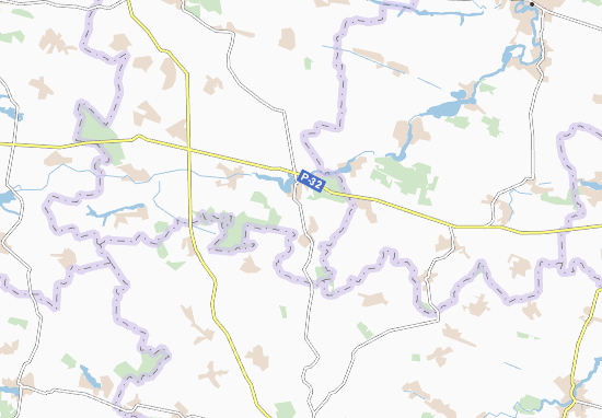 Karte Stadtplan Onyshkivtsi