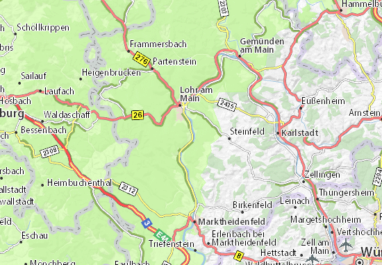 Karte Stadtplan Rodenbach