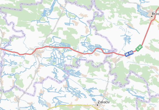 Mapa Ozhydiv