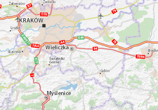 Kaart Plattegrond Tomaszkowice