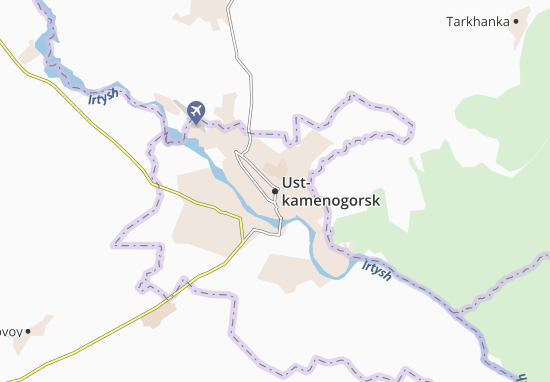 Karte Stadtplan Ust-kamenogorsk