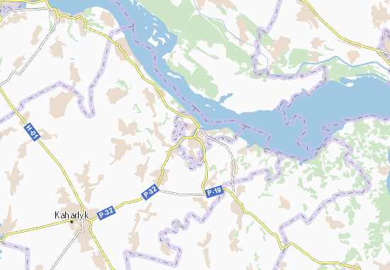 Karte Stadtplan Rzhyshchiv