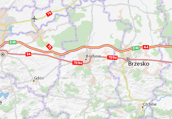 Karte Stadtplan Bochnia