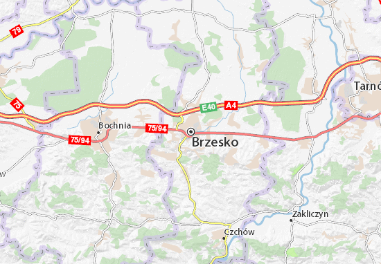 Kaart Plattegrond Brzesko