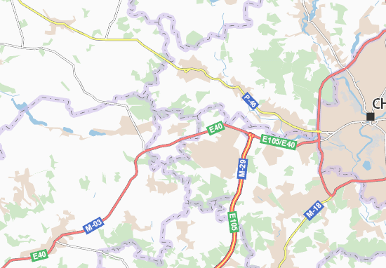 Karte Stadtplan Nesterenky
